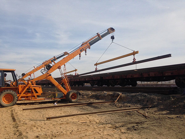 ACE12 Ton Heavy Construction Mobile Crane in Tandem Loading in Construction and Infrastructural Development