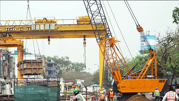 ACE  Crawler Crane for Project Site Material handling- Model ACX750