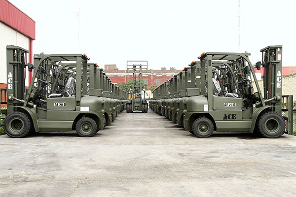 ACE Heavy Duty Military Forklift Trucks for Loading/Unloading of heavy Containers and Vehicles