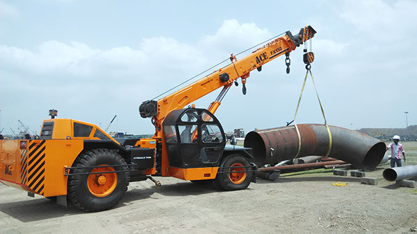 ACE Heavy Duty Hydraulic Crane Lifting Steel Pipe for Construction Work