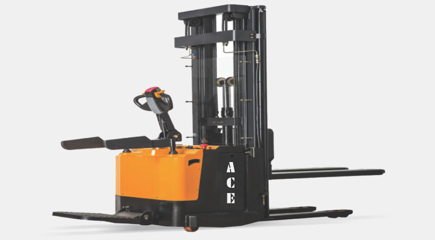 ACE Fully Electric Stacker for Material Storage and Handling in warehouse    