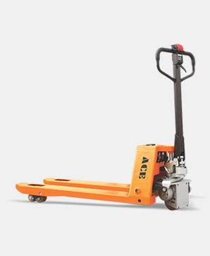 ACE Durable Semiielectric Pallet Truck for Material Storage and Handling in warehouse 