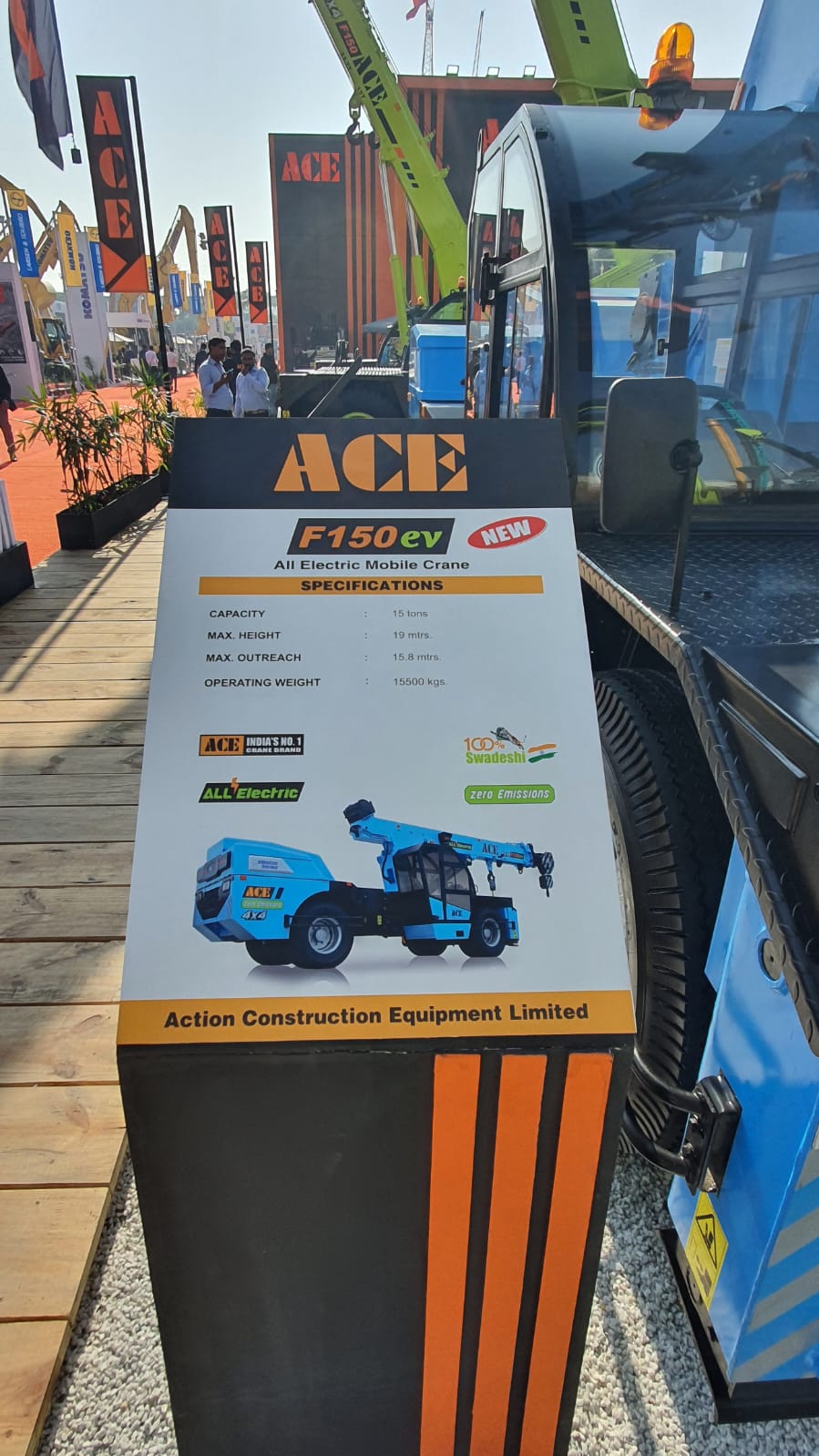 India's 1st Electric Crane F150ev